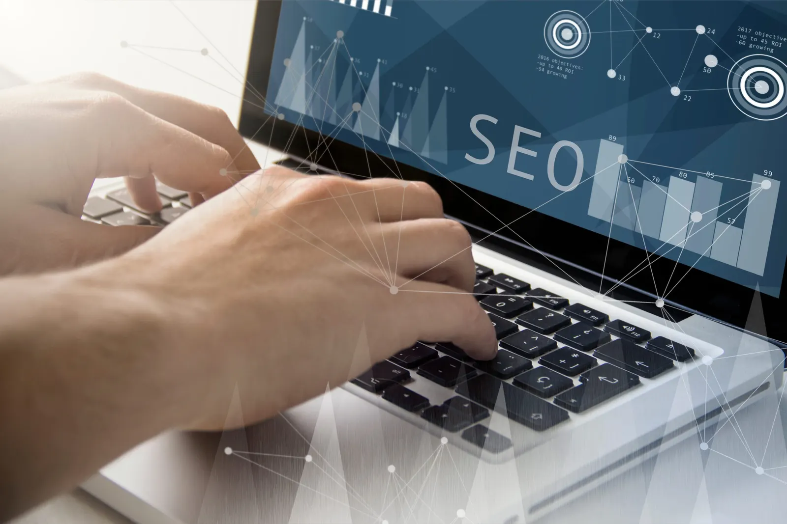 SEO professionals in Lahore brainstorming content and keyword optimization techniques to improve search engine rankings for local businesses.