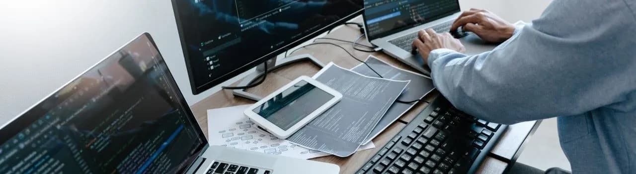 web developer while working on a project